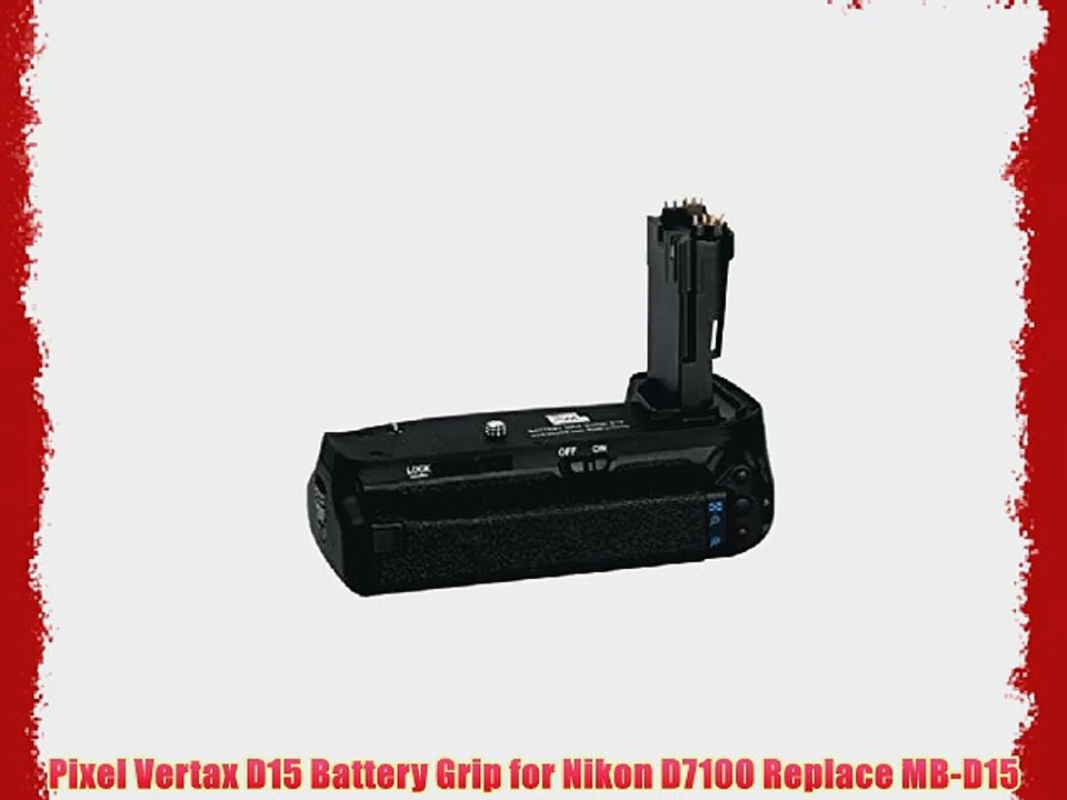 Pixel Vertax D15 Battery Grip for Nikon D7100 Replace MB-D15