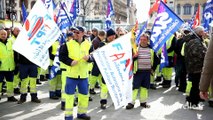 Manifestation des employés de mairie à Saint-Quentin