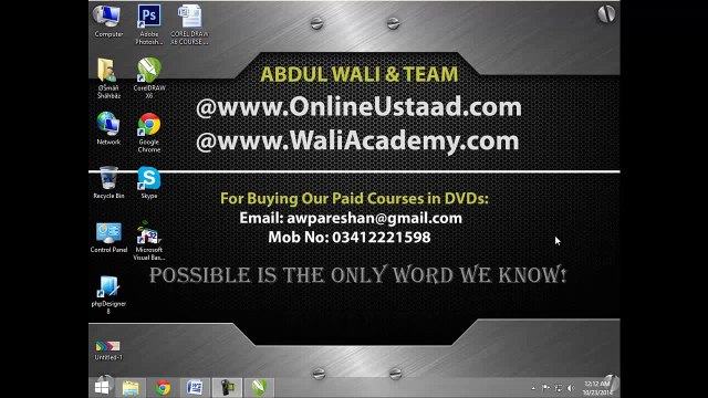 L18-Corel Draw X6 Tutorials in Urdu-Startupspk