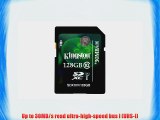 Kingston Digital 128 GB SDHC/SDXC Class 10 UHS-1 Flash Memory Card 30MB/s (SDX10V/128GB)