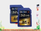 Trade Twin Pack 2 x 32GB Memory Card class 10 SD SDHC class 10 Ultra Fast Secure Digital Memory