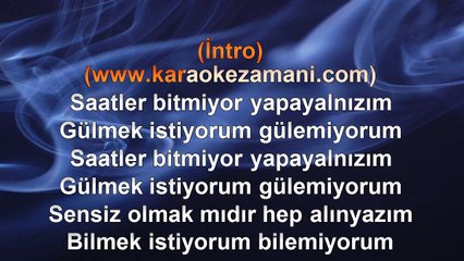 Alper - Saatler Bitmiyor - 2006 TÜRKÇE KARAOKE