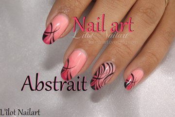 Nail art abstrait