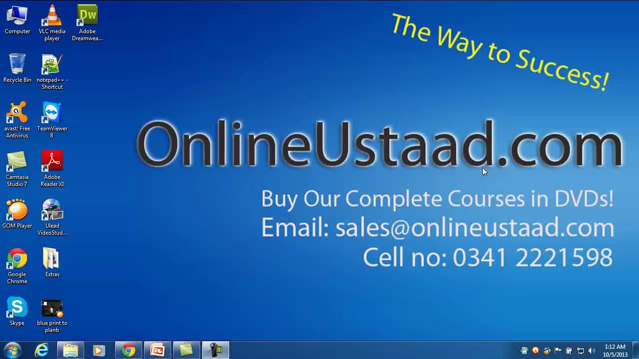 L2-Dreamweaver CS5 tutorials in Urdu-Startupspk