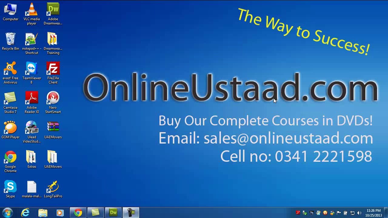 L14-Dreamweaver CS5 tutorials in Urdu-Startupspk