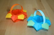 Origami - Etoile de shanghaï & panier étoilé