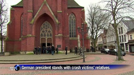 'Compassion, sorrow', as German president attends A320 ceremony