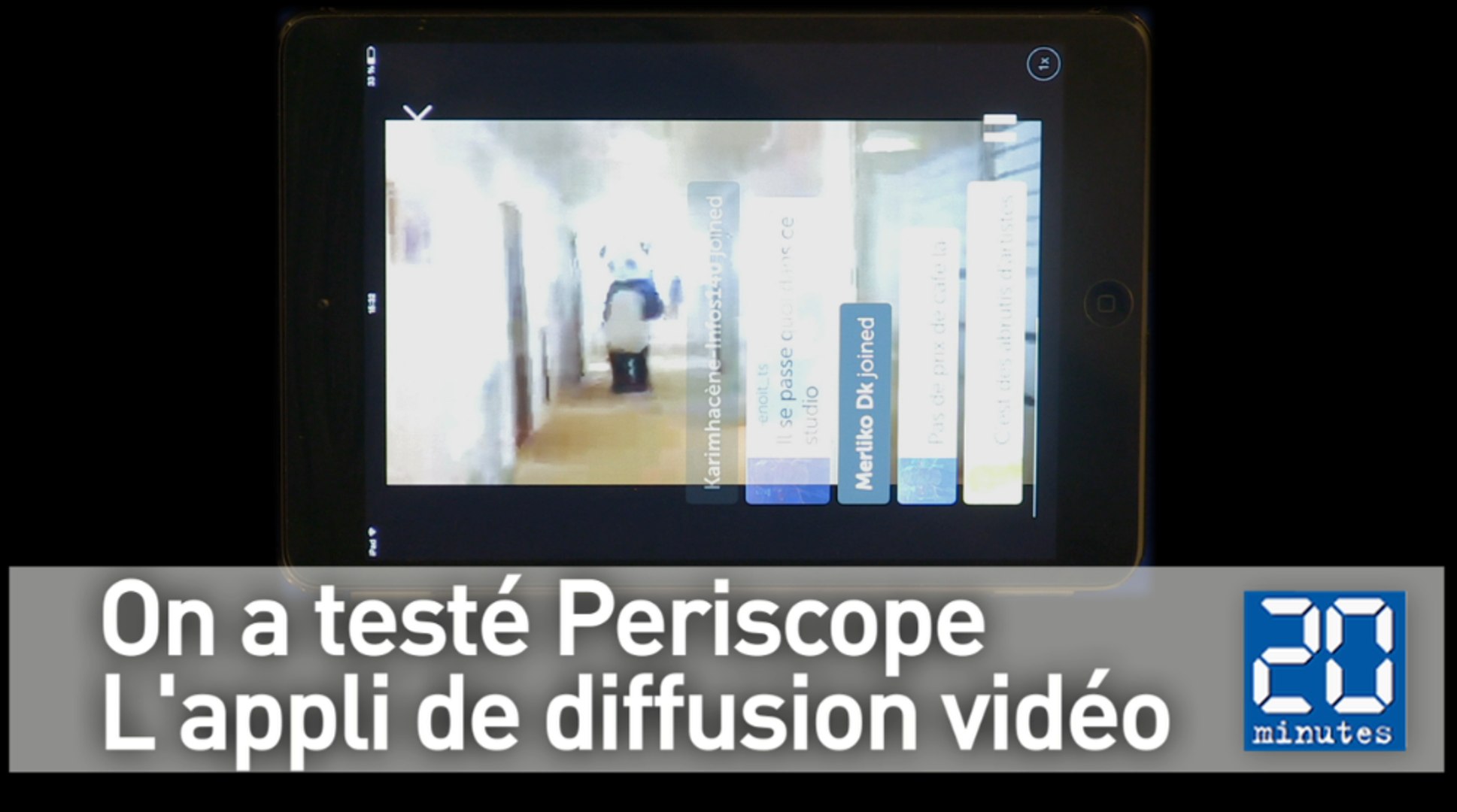 On a testé Periscope, la nouvelle appli de diffusion vidéo en direct -  Vidéo Dailymotion