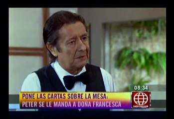 "Al fondo hay sitio": Peter le declaró así su amor a Francesca