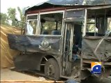 Blast targeting police bus in Karachi kills two-Geo Reports-27 Mar 2015