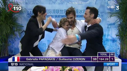 Papadakis et Cizeron décrochent la médaille d'or aux Mondiaux de Shanghai