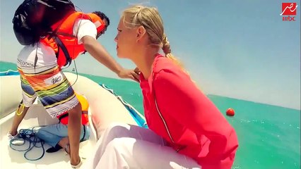 صراخ جنات وإنهيار عصبي لجنات بعد رؤية الدماء فى رامز قرش البحر