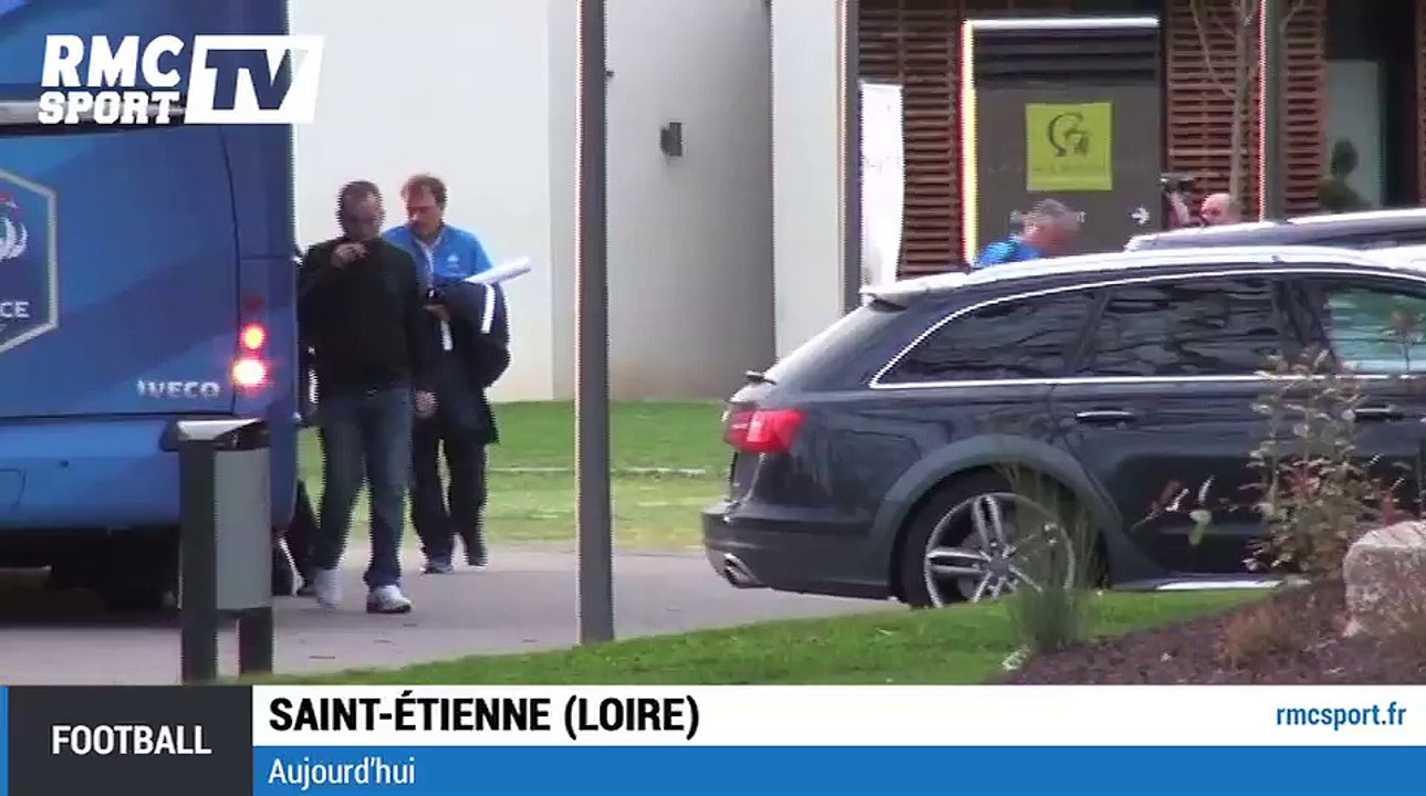 Football / Les Bleus sont arrivés à Saint-Étienne - 27/03