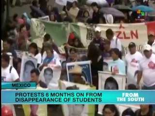 Mexico: Demonstrations mark 6th month Ayotzinapa anniversary