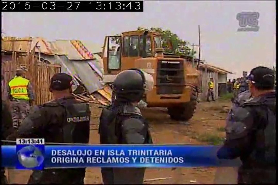 Desalojo Isla Trinitaria