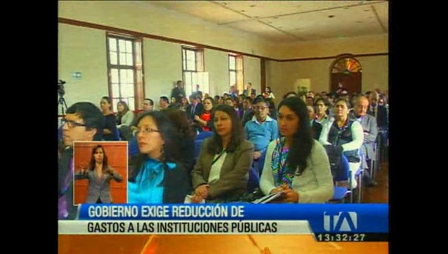 Gobierno exige reducción de gastos a las instituciones públicas