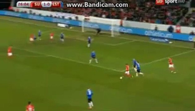 Goal Granit Xhaka Switzerland vs Estonia 2-0 27.03.2015 HD