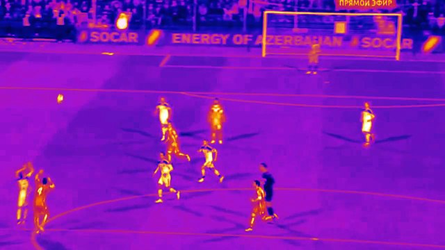 Igor Akinfeev burned by a torch - Montenegro vs Russia 2015