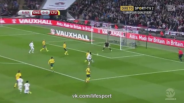 Wayne Rooney Goal - England 1-0 Lithuania - Euro 2016 Qualification