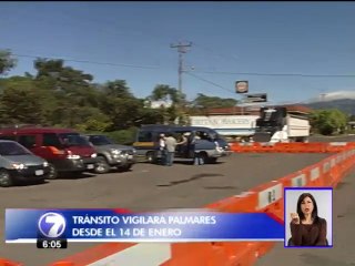 Tránsito vigilará ruta a Palmares desde el 14 de enero