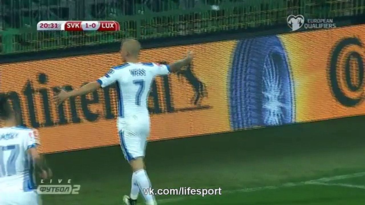 Slovakia 3 - 0 Luxembourg (All Goals and Highlights) Europ 2016 Qualification