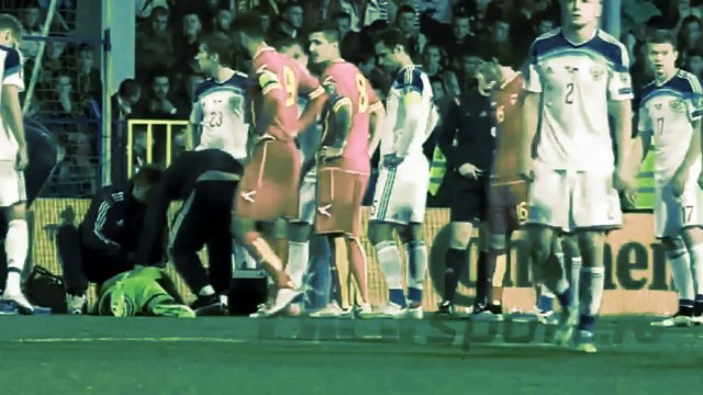 Montenegro v Russia Suspended After Russian goalkeeper Igor Akinfeev is hit by a flare