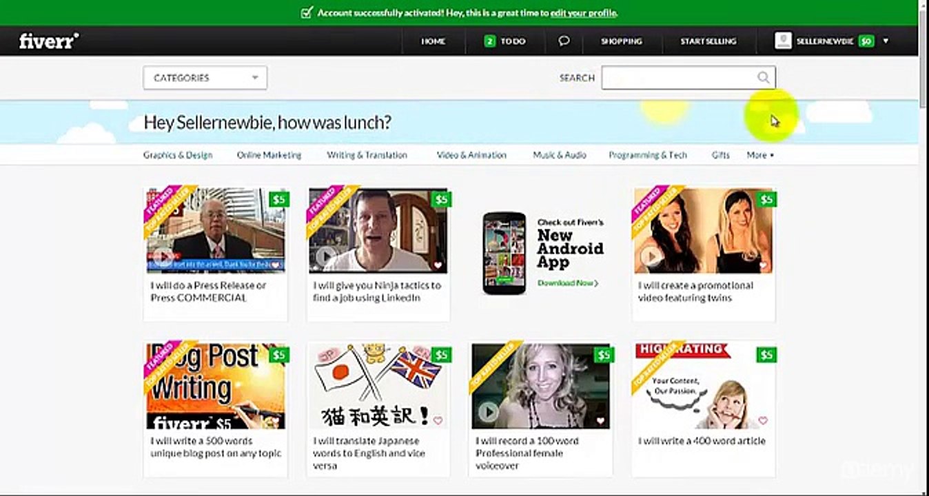 Fiverr course video 2