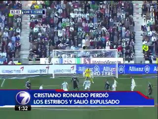 Cristiano Ronaldo tuvo que disculparse por realizar gesto tras expulsión