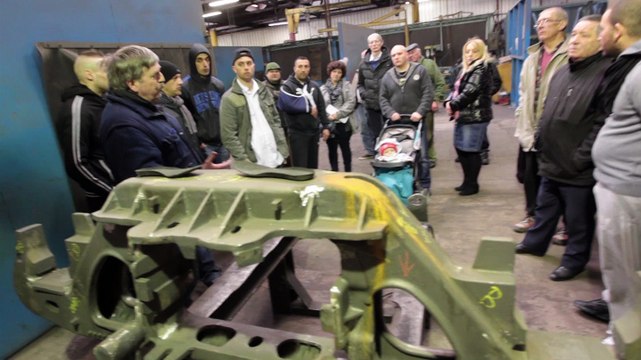 Portes ouvertes organisées par les salariés licenciés de Sambre et Meuse à Feignies: