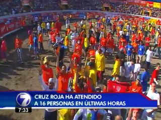 Cruz Roja atendió 16 personas en redondel y campo ferial de Zapote