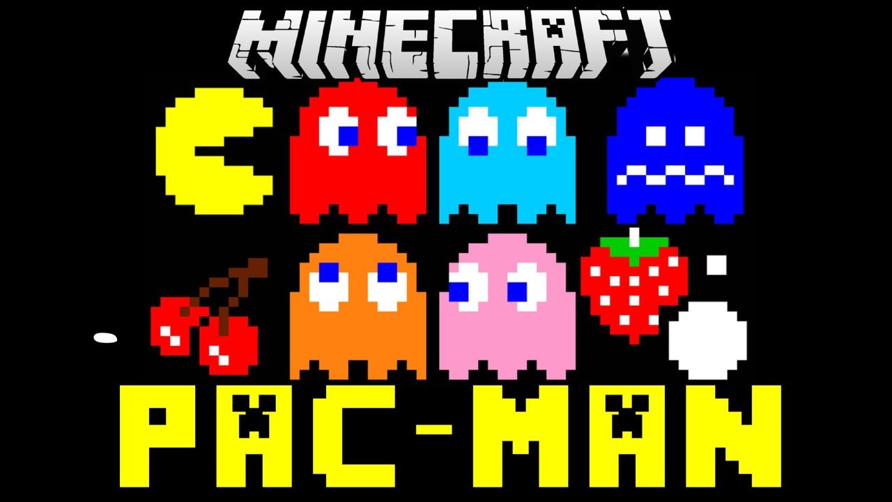 Minecraft Vanilla PACMAN mini Gameplay (Amazing Redstone work)