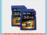 Trade Twin Pack 2 x 32GB Memory Card class 10 SD SDHC class 10 Ultra Fast Secure Digital Memory