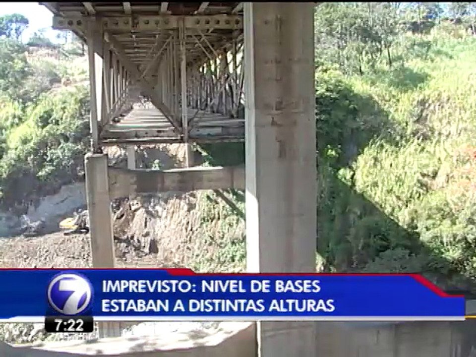 Trabajos en puente de la platina avanzan con fortalecimiento de soportes