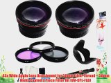 58mm All In Lens Kit FDigital Camera Includes HD .43x Wide Angle Lens   2.2x Telephoto Lens