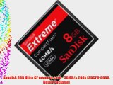 Sandisk 8GB Ultra CF memory card - 30MB/s 200x (SDCFH-008G Retail Package)