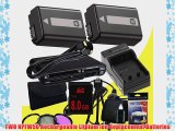 TWO NPFW50 Lithium Ion Replacement Batteries w/Charger   8GB SDHC Memory Card   Mini HDMI