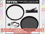 Tiffen 77mm Circular Polarizer Filter   Tiffen 77mm UV Protection Filter For Canon EF 28-300mm