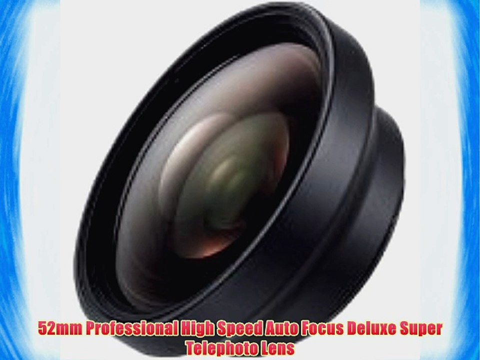 Digital Optics Pro .45x Wide Angle   Pro 2x Telephoto Lens Converters - 52mm threading (Black)