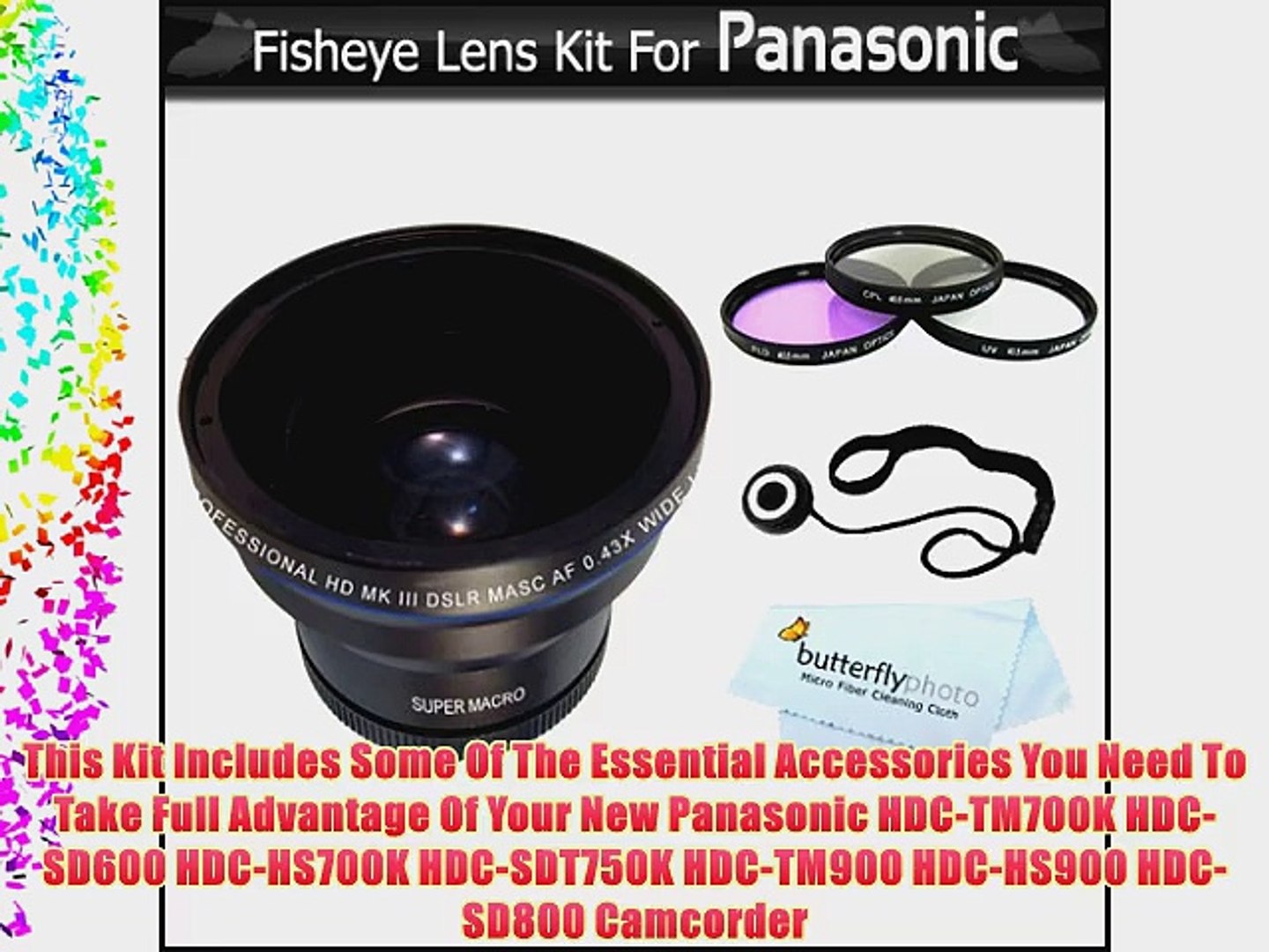 Fisheye Lens Kit For Panasonic Hdc Tm700k Hdc Sd600k Hdc Hs700k Hdc Sdt750k Hdc Tm900k Hdc Hs900k Video Dailymotion