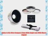 Canon VIXIA HF M301 High Definition 0.45x Wide Angle Lens w/Macro (37mm)   3 Piece Lens Filter