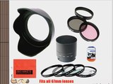 67mm Multi-Coated 7 Piece Filter Set Includes 3 PC Filter Kit (UV-CPL-FLD-) And 4 PC Close