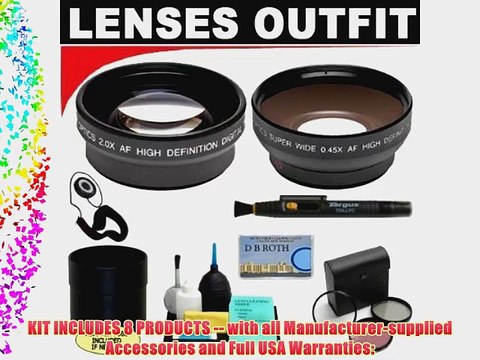2x Digital Telephoto Professional Series Lens 0.5x Digital Wide Angle Macro Professional