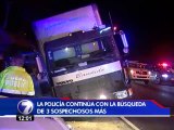Policía busca sospechosos de robar un camión y retener a sus ocupantes