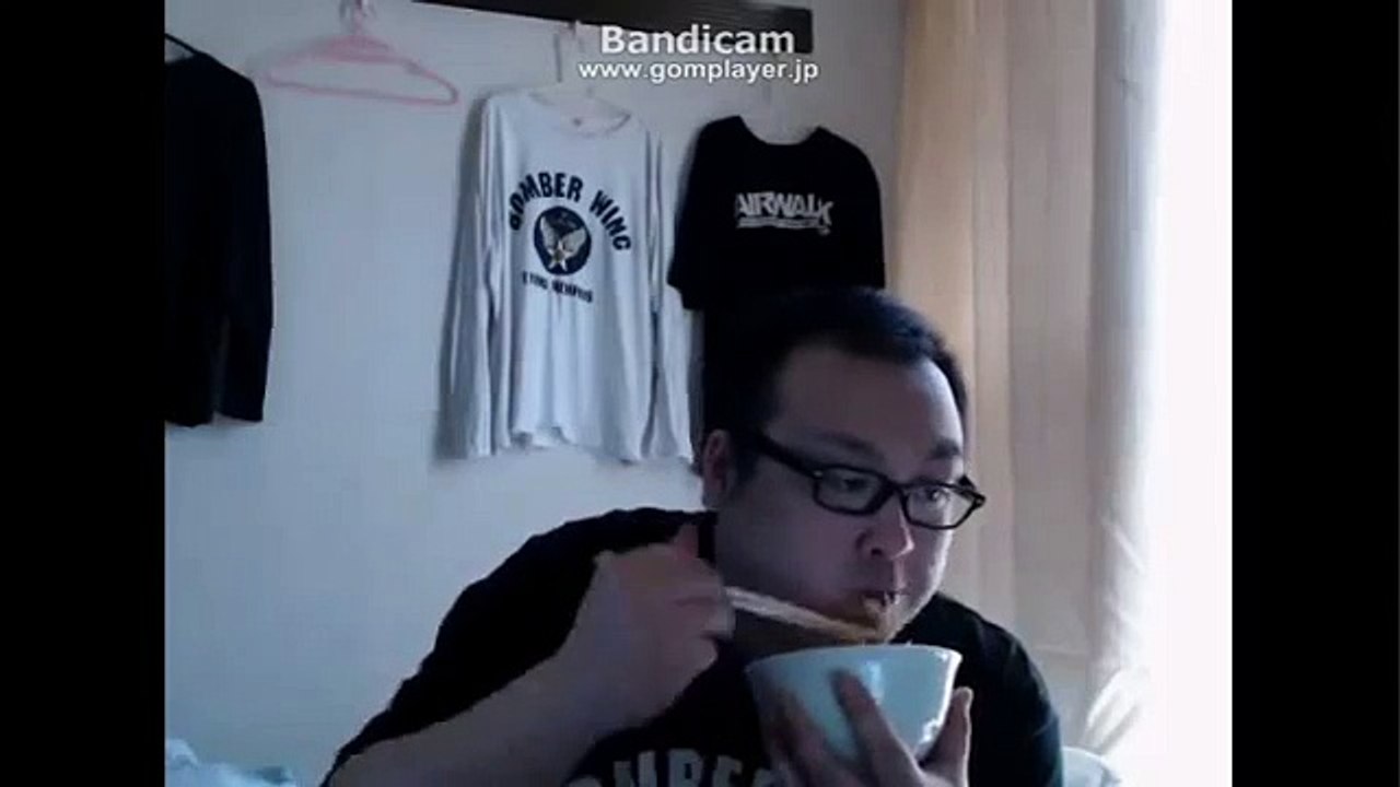 ニコ生　つんでるらいふ　中嶋勇樹　なかじまゆうき　仙台　飯動画　コロッケ・キャベツ＋おにぎり2...