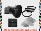 Canon VIXIA HF S30 0.43X High Definition Super Wide Angle Lens w/ Macro   58mm 3 Piece Filter