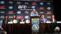 UFC 189 Press Conference in Toronto with Dana White, Conor McGregor, Jose Aldo, Robbie Lawler, Rory MacDonald