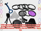 52MM Professional Lens Filter and Close-Up Macro Accessory Kit for NIKON D7100 D7000 D5200