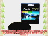 Polaroid Optics 62mm HD Multi-Coated Variable Range (ND3 ND6 ND9 ND16 ND32 ND400) Neutral Density