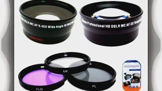 Deluxe Lens Kit for panasonic HC-X900mk HC-X900 HC-X920K camcorder   Includes 49mm PC Filter