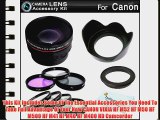 Essential Lens Kit For CANON VIXIA HF M52 HF M50 HF M500 HF M41 HF M40 HF M400 HD Camcorder